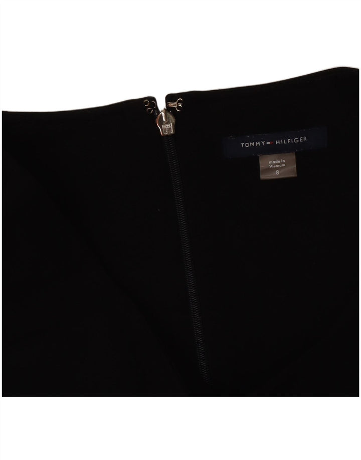 Tommy Hilfiger ženska haljina A-kroja bez rukava US 8 srednje crna na pruge