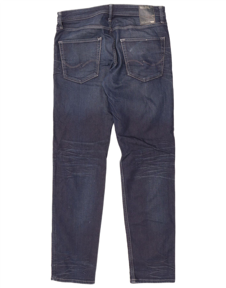 Jack & Jones Muške uske traperice W32 L34 Plavi pamuk