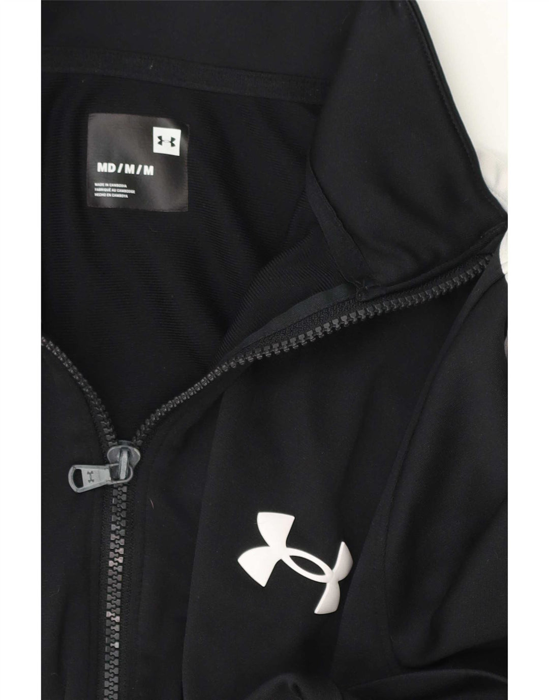 Under Armour muška gornja jakna trenirke srednje crne boje