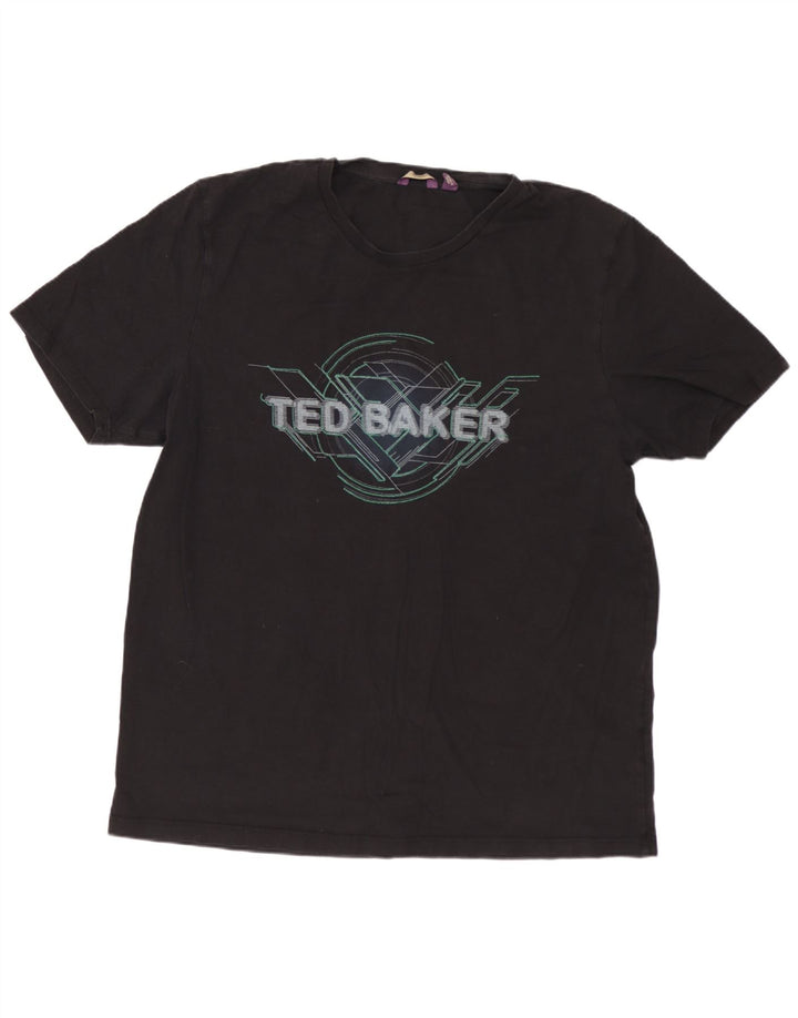 TED BAKER Muška majica kratkih rukava s grafičkim motivima, veličina 6 2XL crna