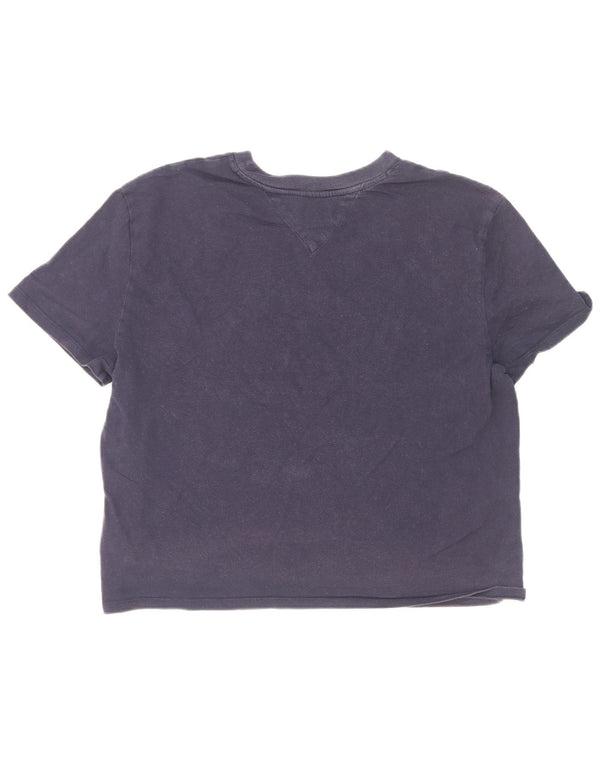 Tommy Hilfiger Ženska skraćena majica kratkih rukava UK 18 XL tamnoplavi pamuk