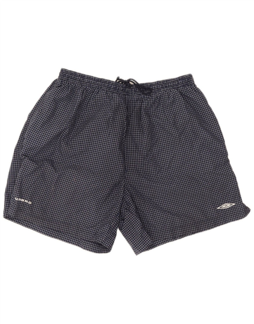 Umbro muške sportske kratke hlače 2XL tamnoplavi karirani najlon