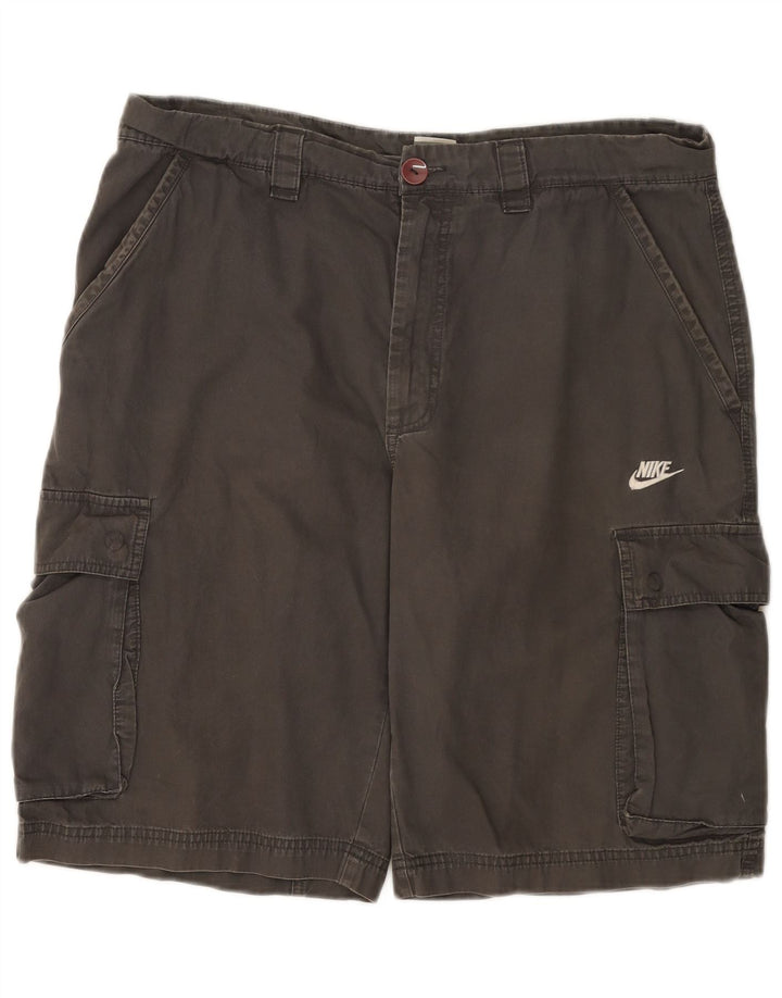 Nike muške kargo kratke hlače velike W36 sivi pamuk