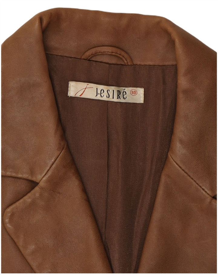 Jesire ženska kožna jakna UK 10 Small Brown