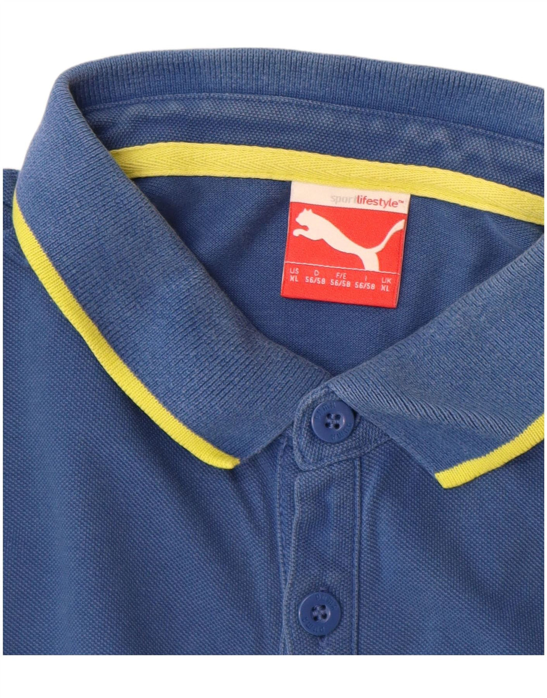 Puma muška polo majica XL plavi pamuk