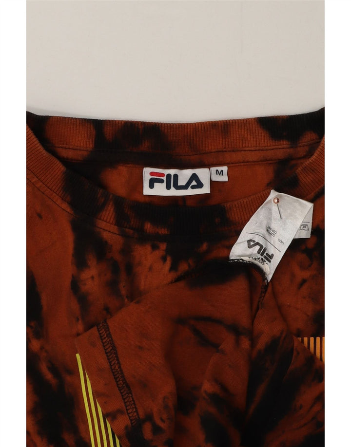 Fila Muška majica kratkih rukava s grafičkim motivima, srednje narančasta boja, pamuk