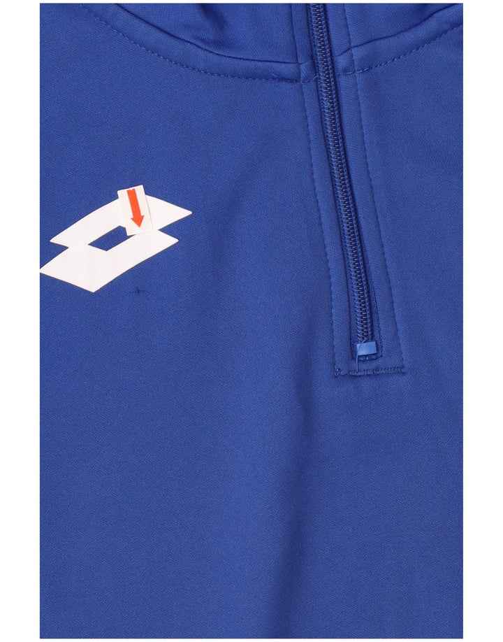 Lotto veliki plavi muški džemper s izrezom i patentnim zatvaračem