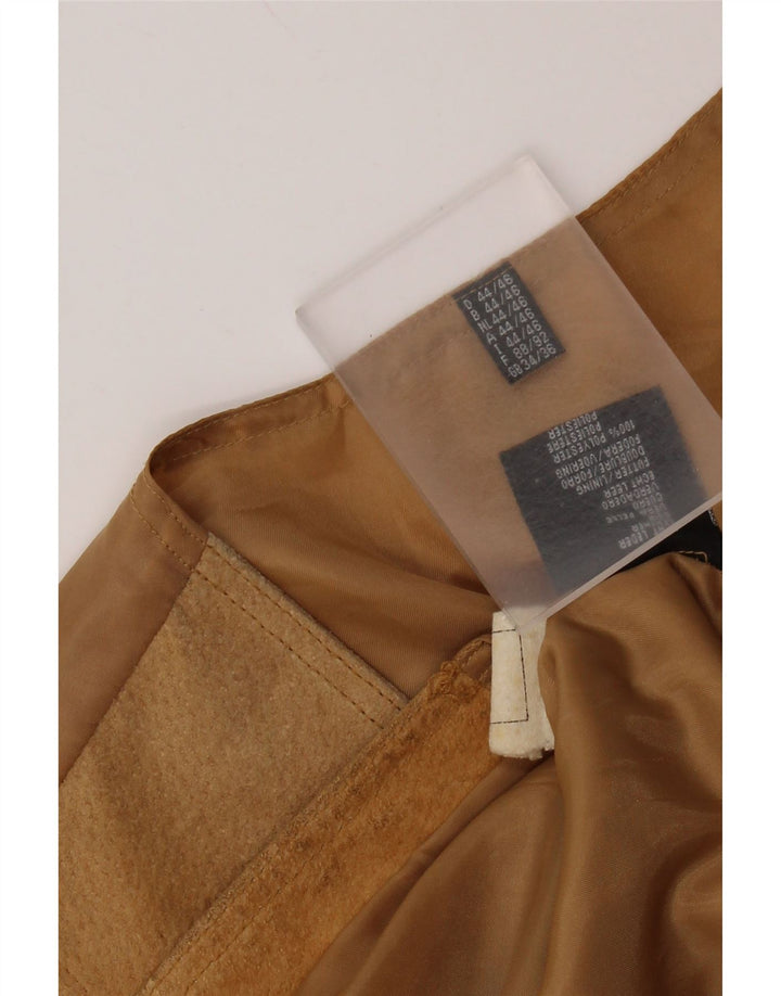 VINTAGE muški prsluk od brušene kože IT 44 XS smeđa koža