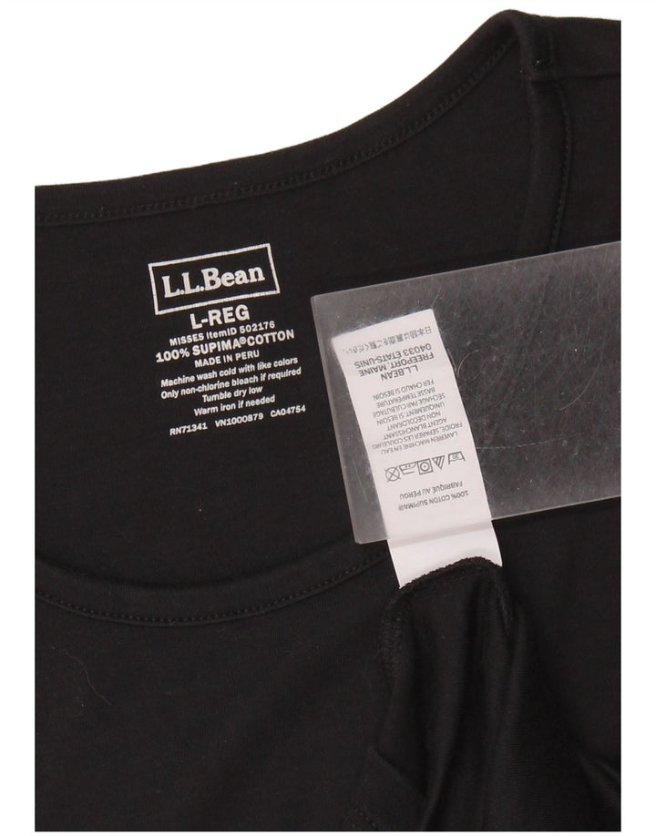 L.L.BEAN ženski prsluk UK 14 Veliki crni pamuk