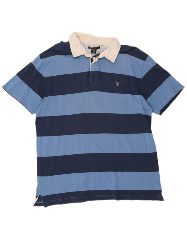 Gant muška polo majica za ragbi 3XL pamuk na plave pruge