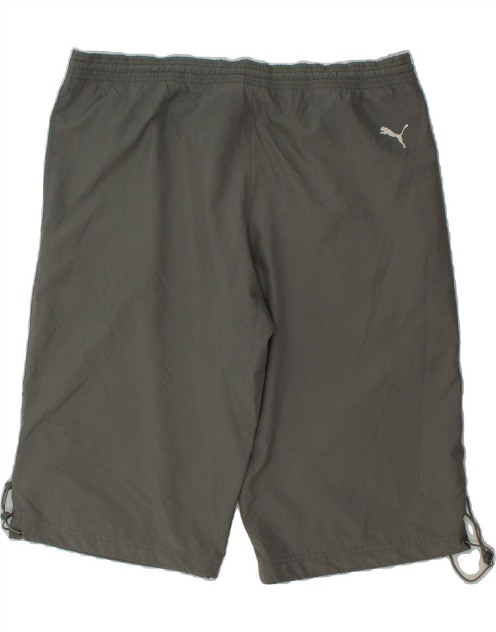 PUMA Mens Graphic Sport Shorts Large  Grey Vintage Puma and Second-Hand Puma from Messina Hembry 