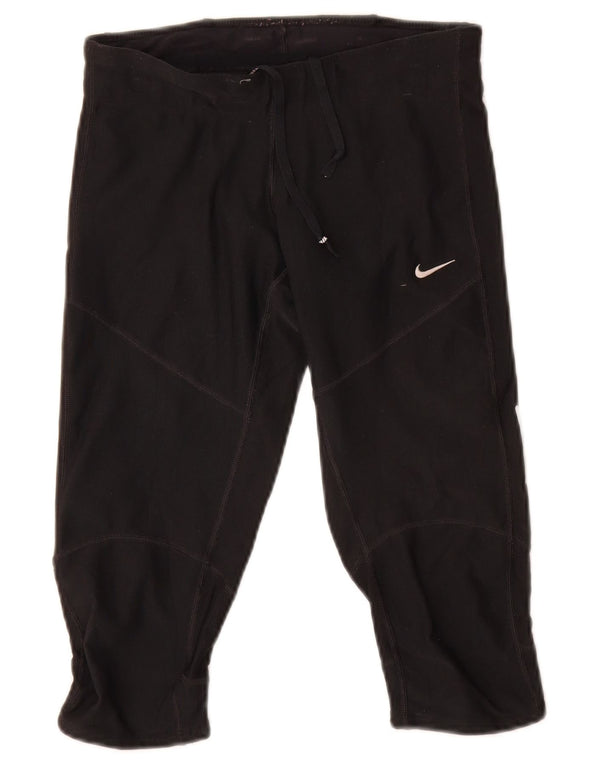 Nike ženske sportske kratke hlače Dri Fit Bermuda UK 4 XS crni poliester