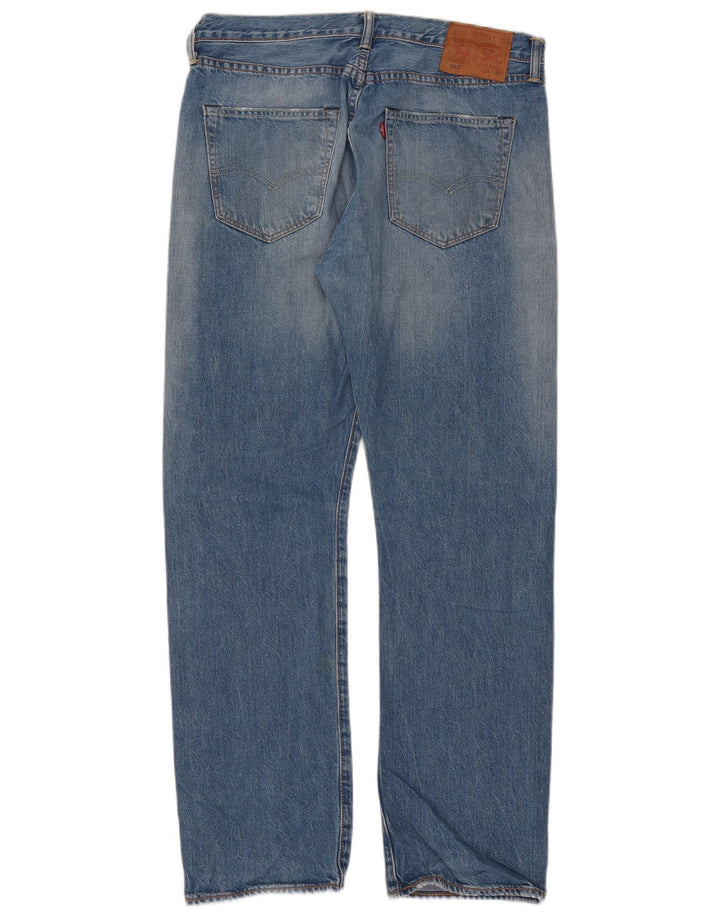 Levi's muške 501 ravne traperice W34 L32 plavi pamuk