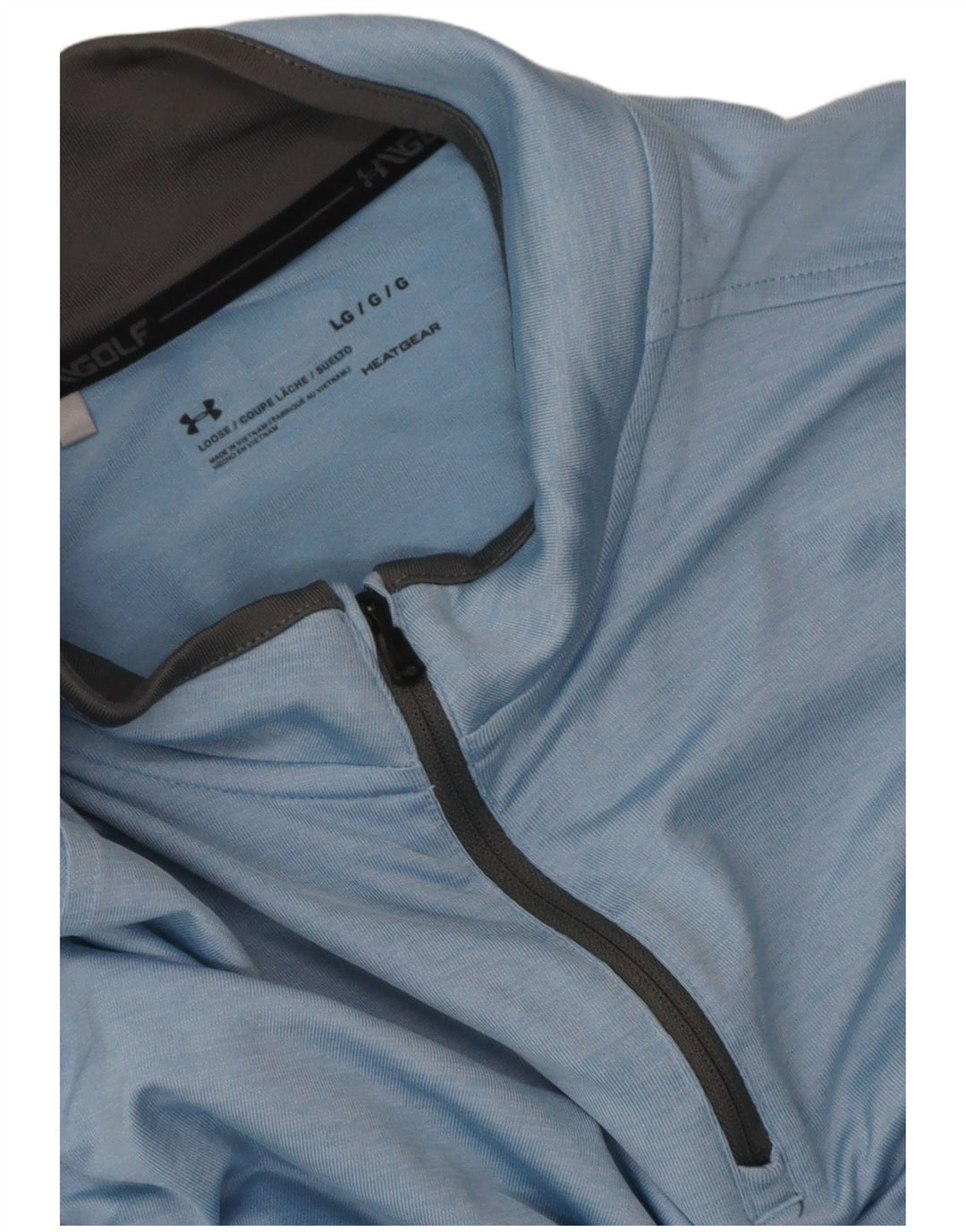Under Armour Muški Heat Gear Pulover Gornji dio trenirke Large Blue Flected