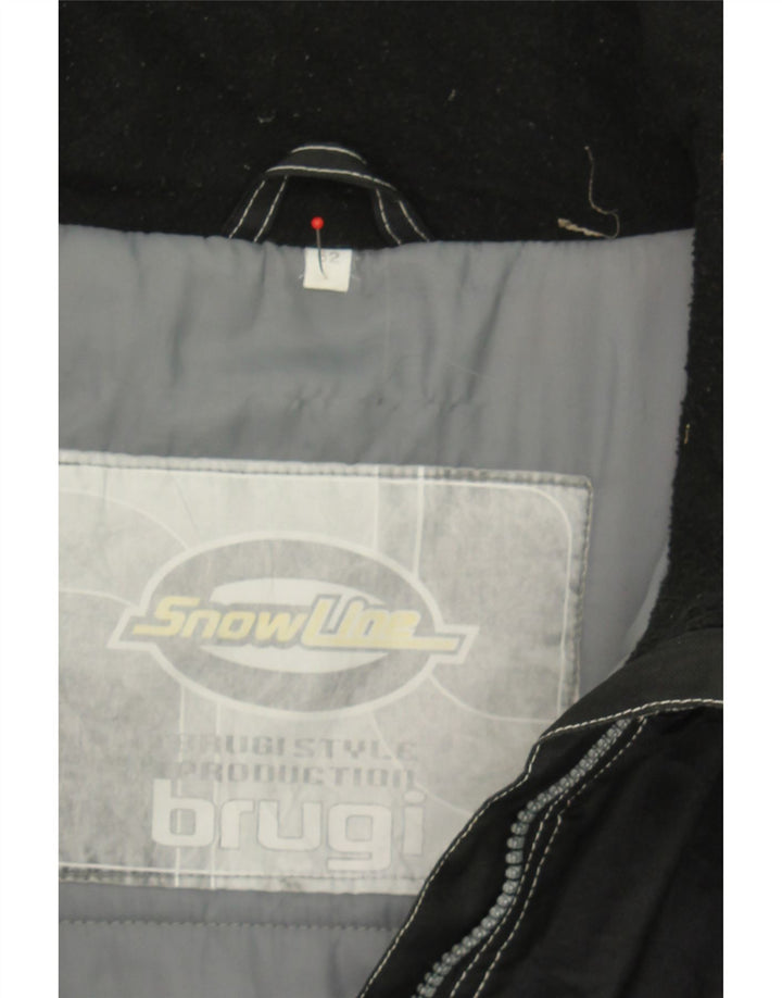 BRUGI Mens Windbreaker Jacket IT 52 XL Black Colourblock Polyester Vintage Brugi and Second-Hand Brugi from Messina Hembry 