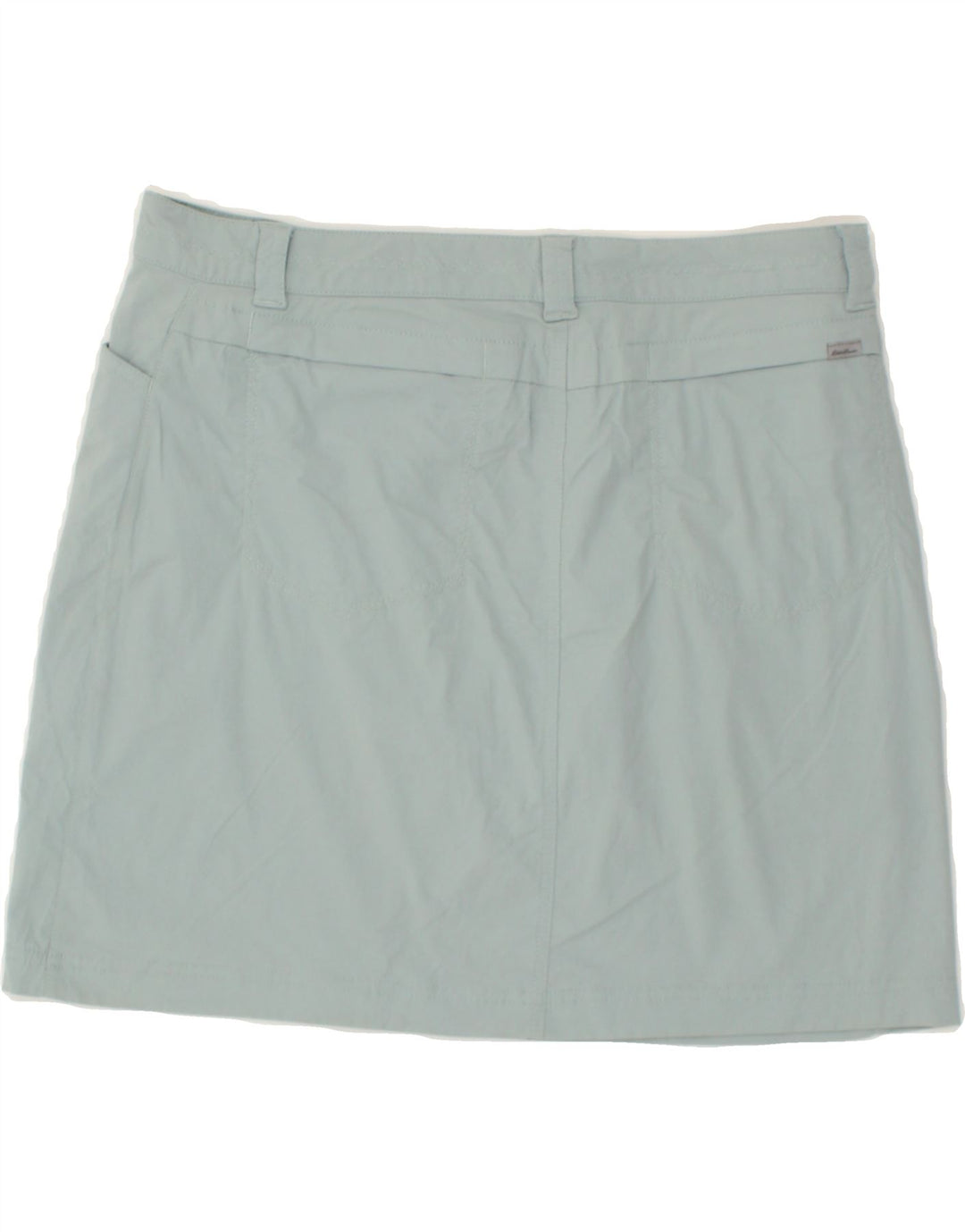 EDDIE BAUER Womens Mini Skirt US 10 Large W34  Blue Nylon Vintage Eddie Bauer and Second-Hand Eddie Bauer from Messina Hembry 