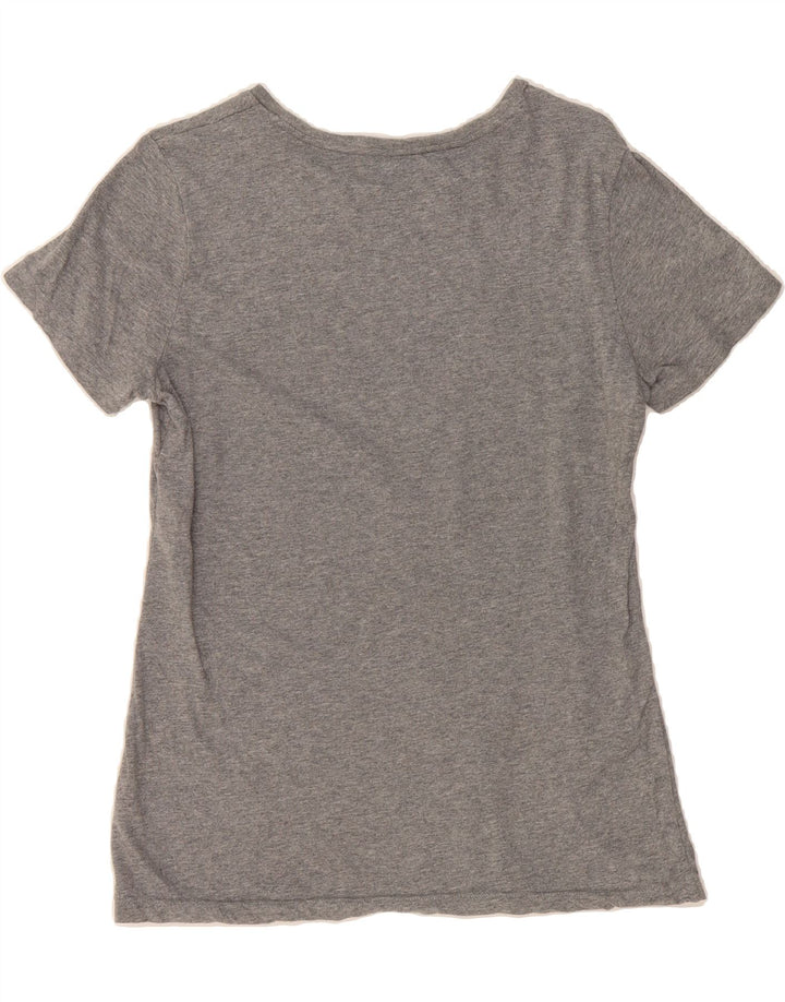 FILA Womens Graphic T-Shirt Top UK 12 Medium Grey Cotton Vintage Fila and Second-Hand Fila from Messina Hembry 