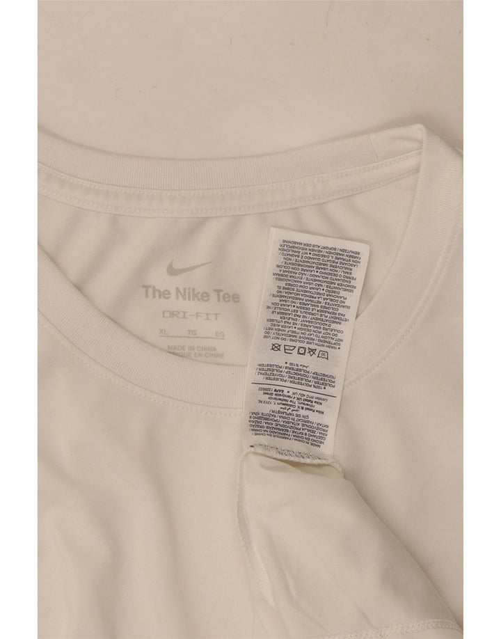 NIKE muška Dri Fit majica XL bijeli poliester