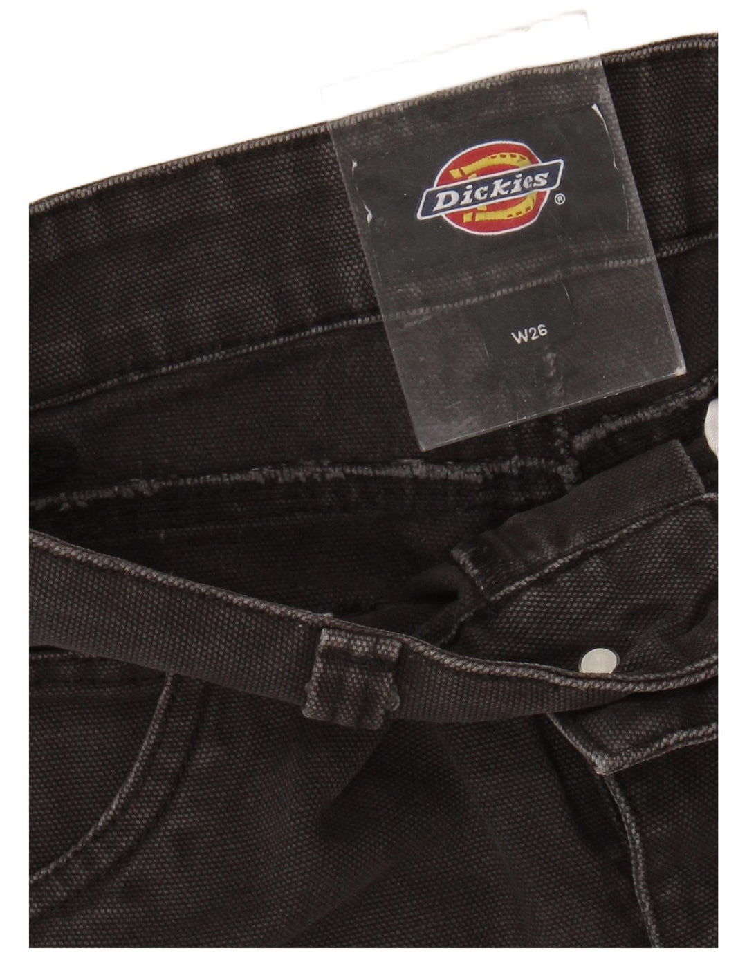 Dickies ženske kratke kargo hlače visokog struka W26 male crne pamučne