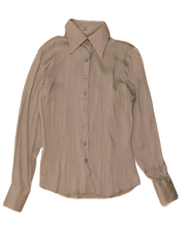 Vintage ženska košulja bluza UK 10 mala siva