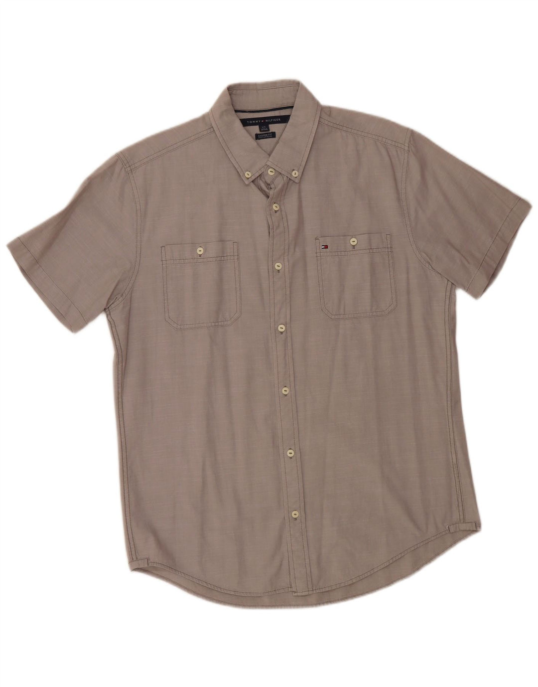 TOMMY HILFIGER Velika muška majica kratkih rukava prilagođenog kroja, siva