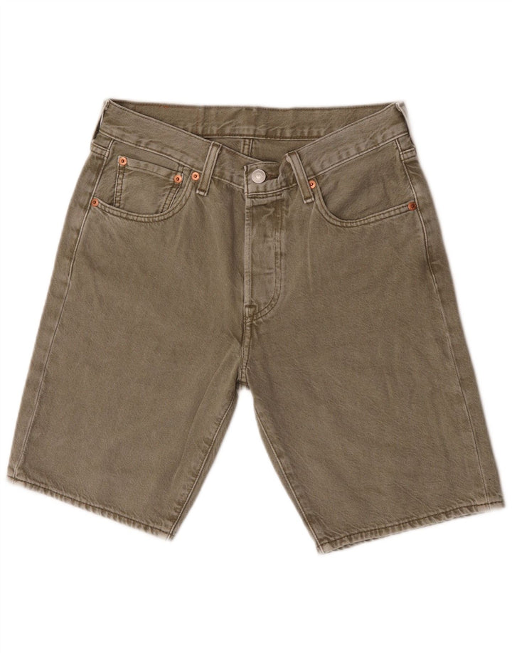 Levi's muške kratke traper hlače 501 W28, mali kaki pamuk