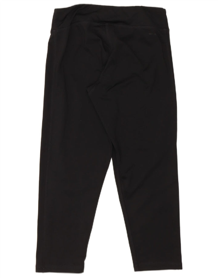 Adidas ženske kapri tajice UK 8/10 male crne poliesterske