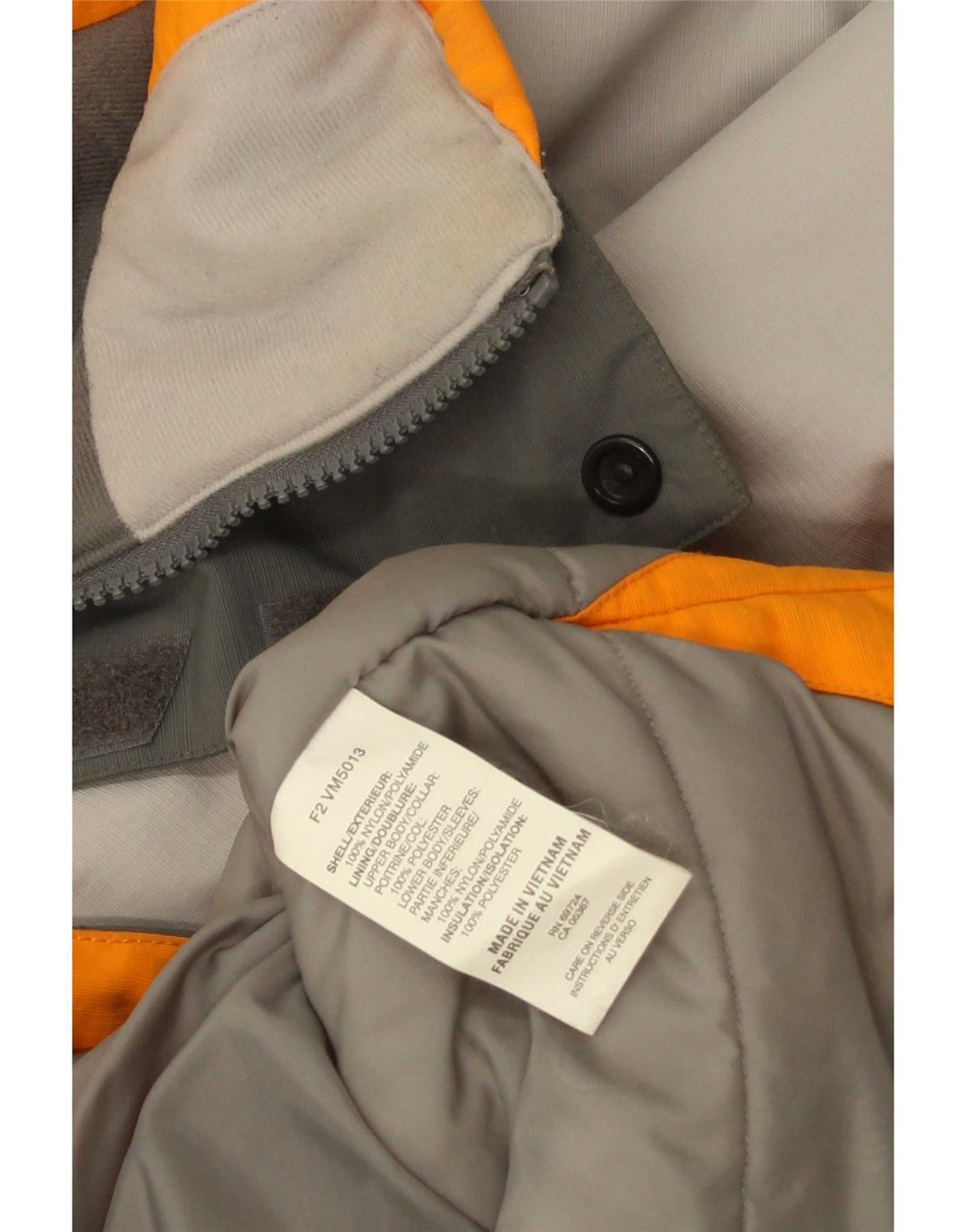 Columbia muška skijaška jakna s kapuljačom UK 40 Large Gray Colourblock poliamid