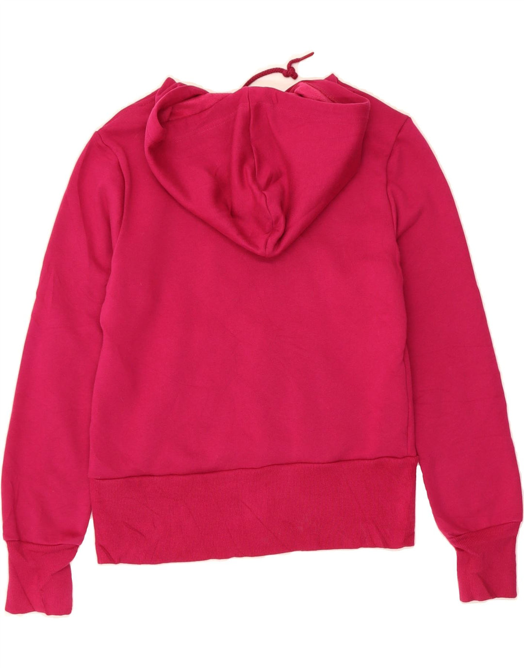 ADIDAS Womens Graphic Hoodie Jumper UK 12 Medium Pink Polyester Vintage Adidas and Second-Hand Adidas from Messina Hembry 
