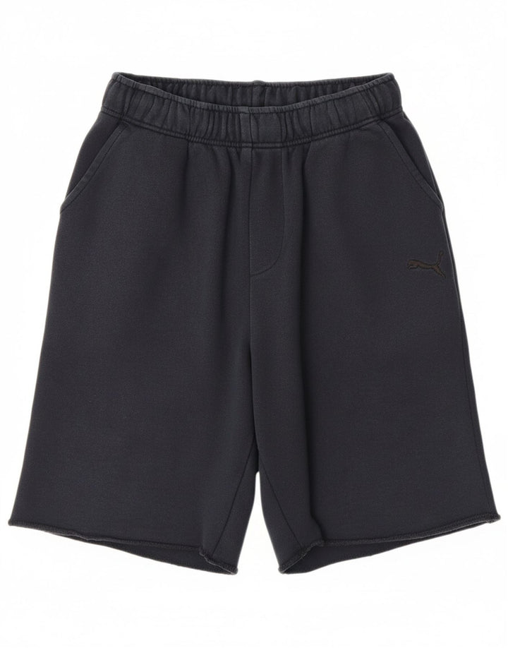 PUMA Mens Sport Shorts Small  Navy Blue Cotton