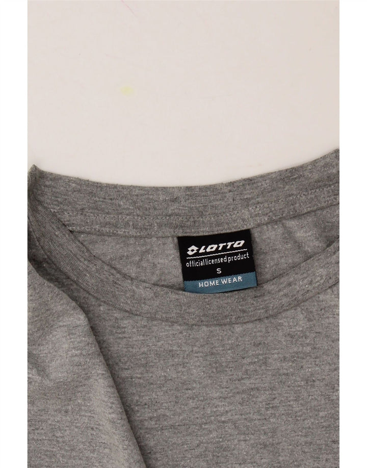LOTTO Mens T-Shirt Top Small Grey Cotton Vintage Lotto and Second-Hand Lotto from Messina Hembry 