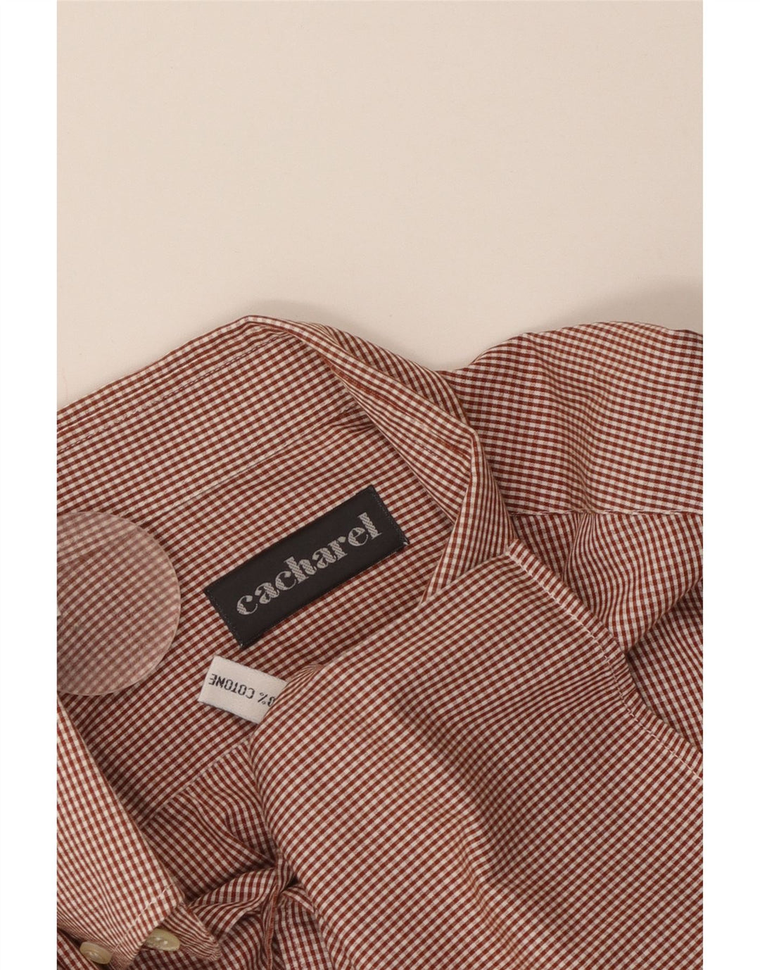 Cacharel muška košulja veličine 16 veliki crveni pamuk od ginghama