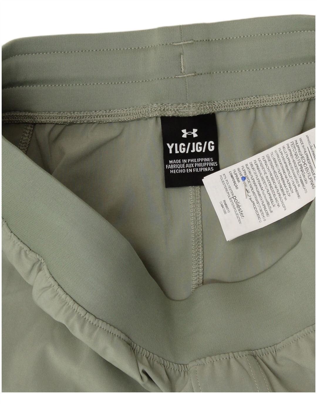 Under Armour Trenirke za dječake 11-12 godina velike zelene sportske hlače