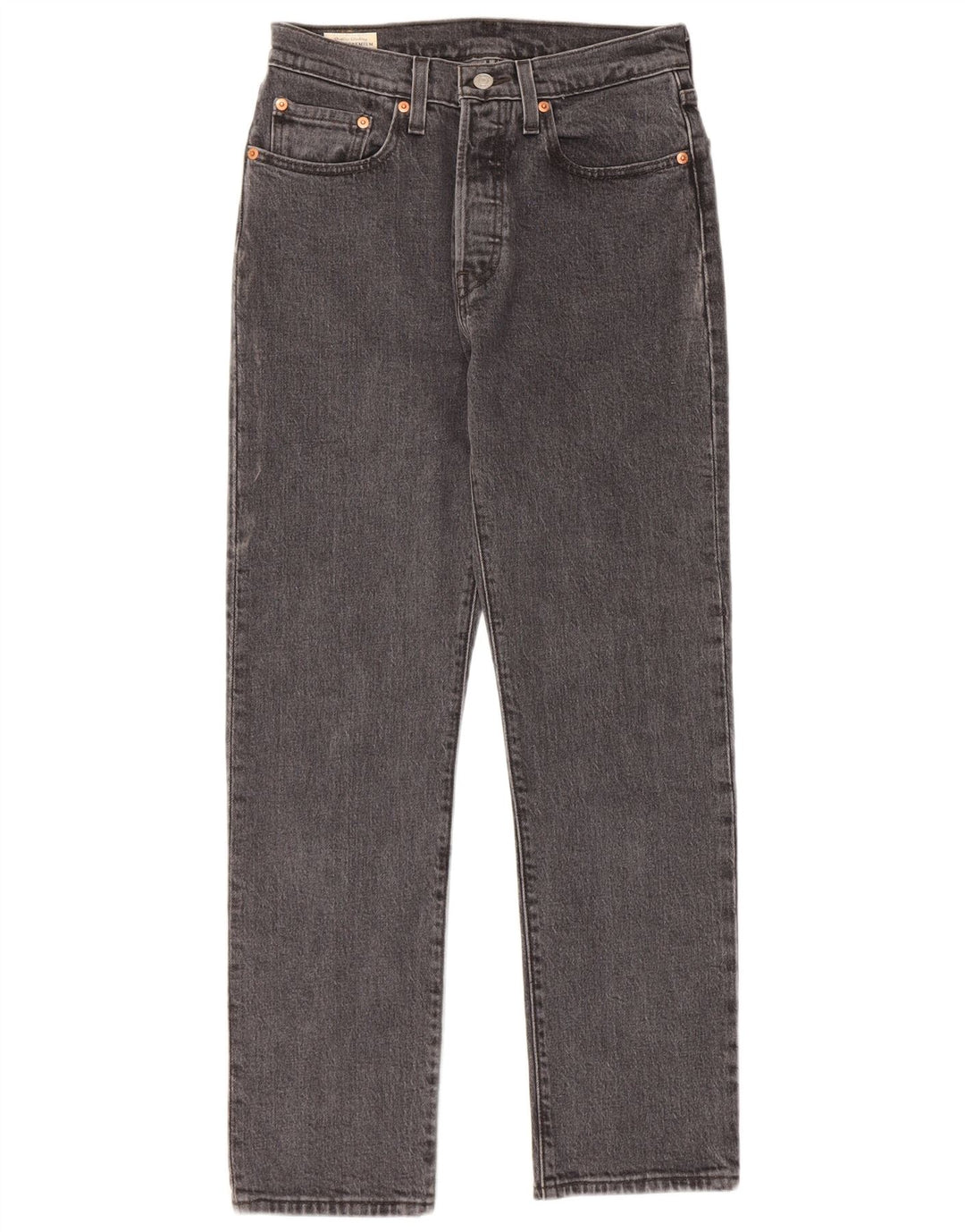 LEVI'S ženske 501 ravne traperice W26 L28 sivi pamuk