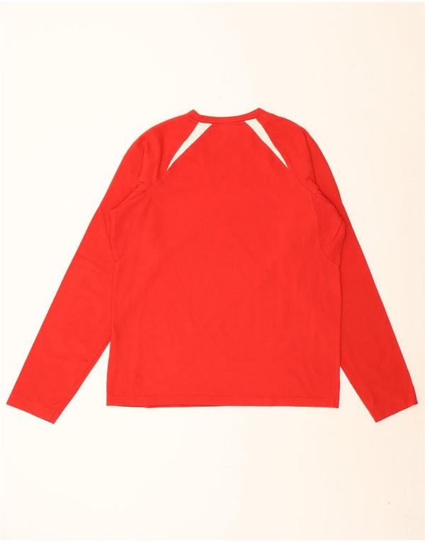 REEBOK Muška majica dugih rukava s grafikama, mali crveni pamuk