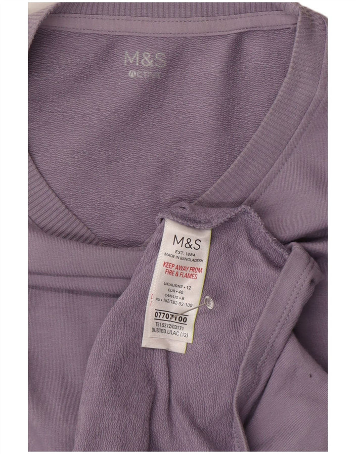 Marks & Spencer ženski džemper UK 12 Srednje ljubičasti pamuk