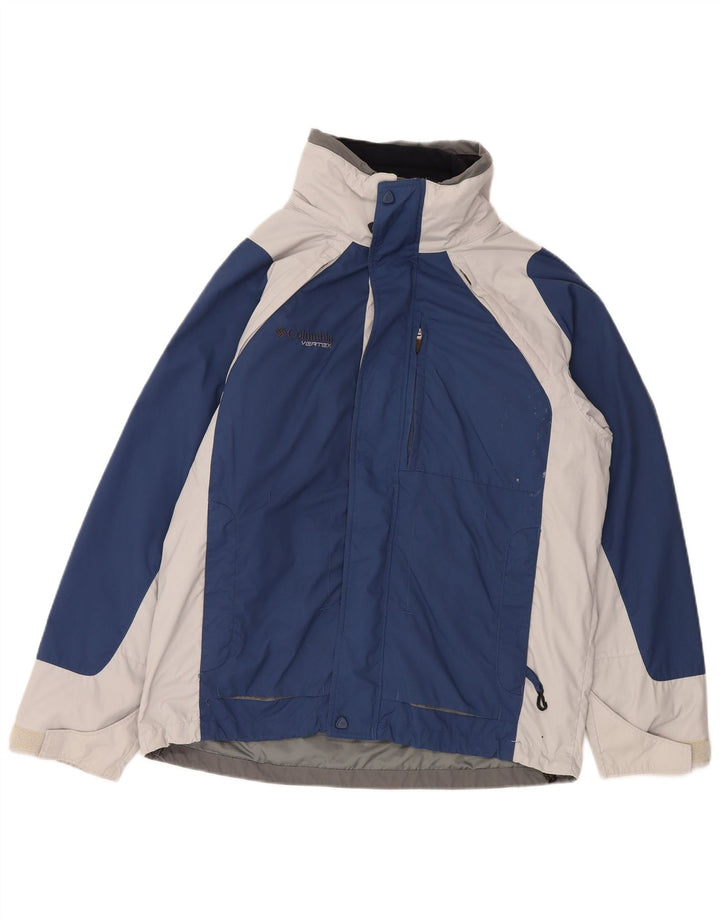 Columbia Mens Interchange vjetrovka jakna UK 38 srednje plava boja