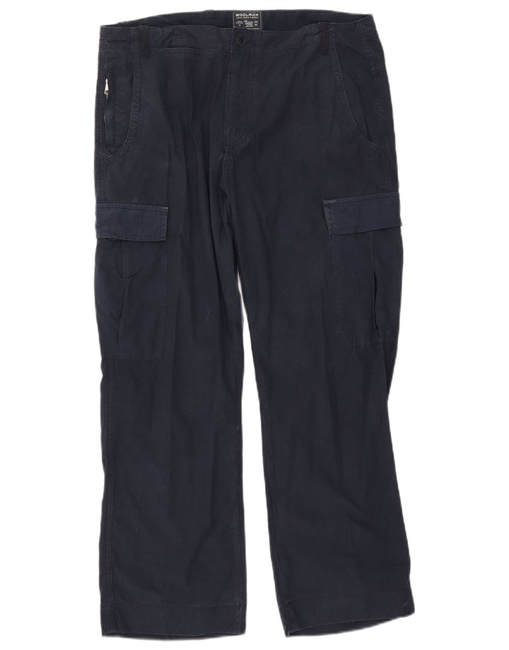 Woolrich muške ravne kargo hlače W34 L27 tamnoplave