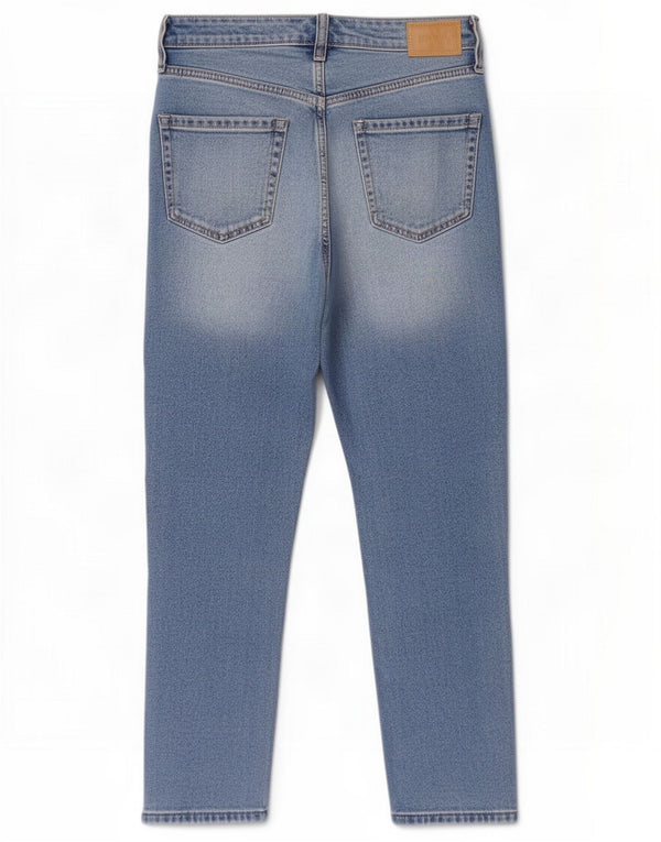Hollister Womens Mom Ultra High-Rise Tapered Jeans W26 L25 Blue Cotton