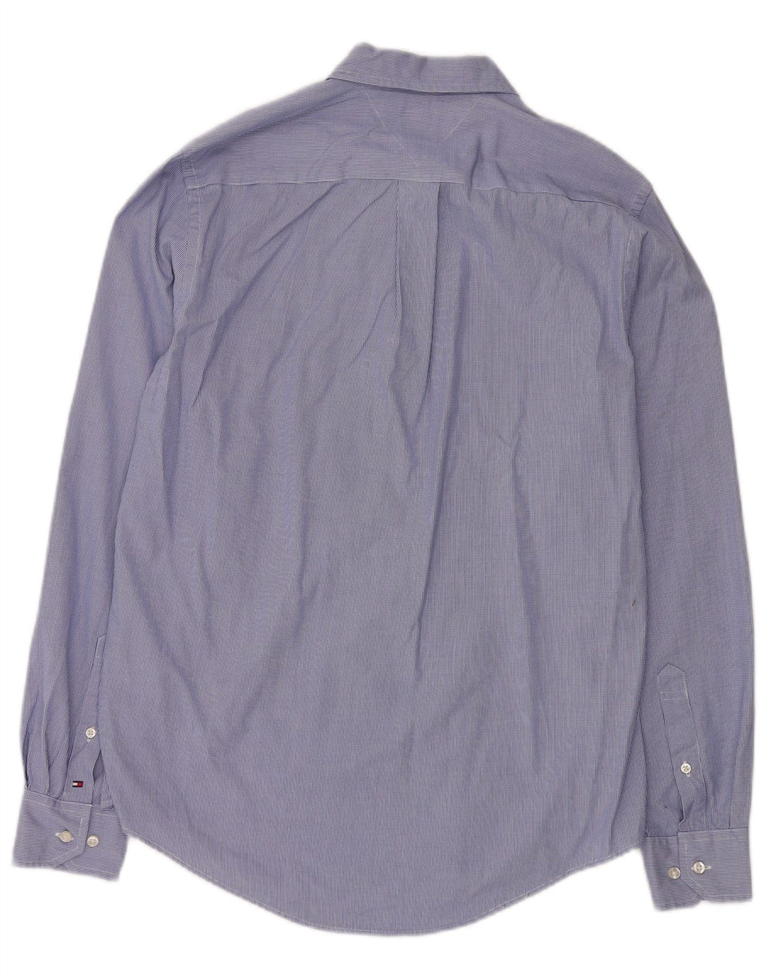 Tommy Hilfiger muška majica prilagođenog kroja Mala plava pamučna klasična houndstooth majica