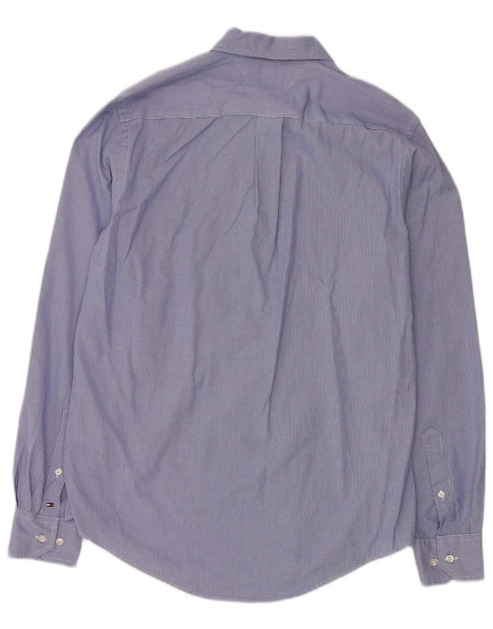 Tommy Hilfiger muška majica prilagođenog kroja Mala plava pamučna klasična houndstooth majica