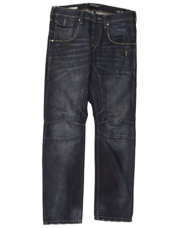 Jack & Jones muške ravne traperice protiv kroja W32 L32 plavi pamuk