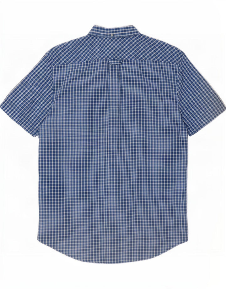 Ben Sherman muška košulja kratkih rukava Srednje plavi karirani pamuk