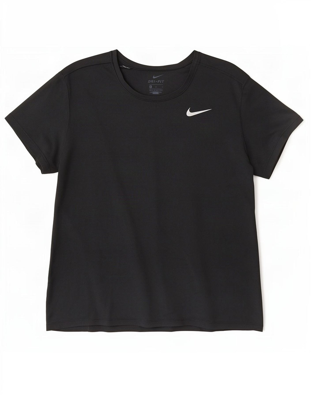 Nike Ženska Dri Fit majica kratkih rukava UK 14 veliki crni poliester