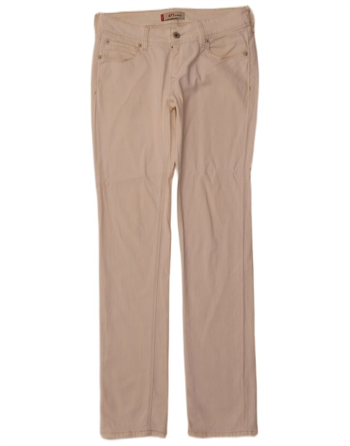 Levi's muške 571 uske traperice W30 L33 Off White