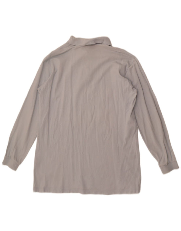 Kappa muška polo majica dugih rukava srednje plavi pamuk