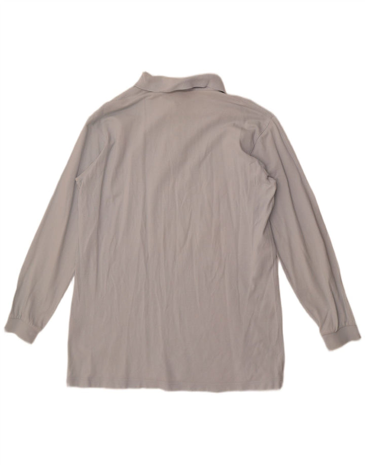 Kappa muška polo majica dugih rukava srednje plavi pamuk