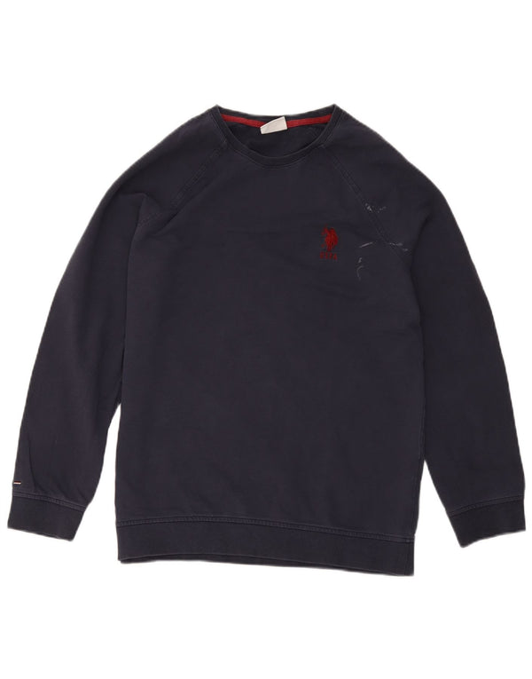 U.S. Polo Assn. Ženska majica s kratkim rukavima UK 14 Veliki tamnoplavi pamuk