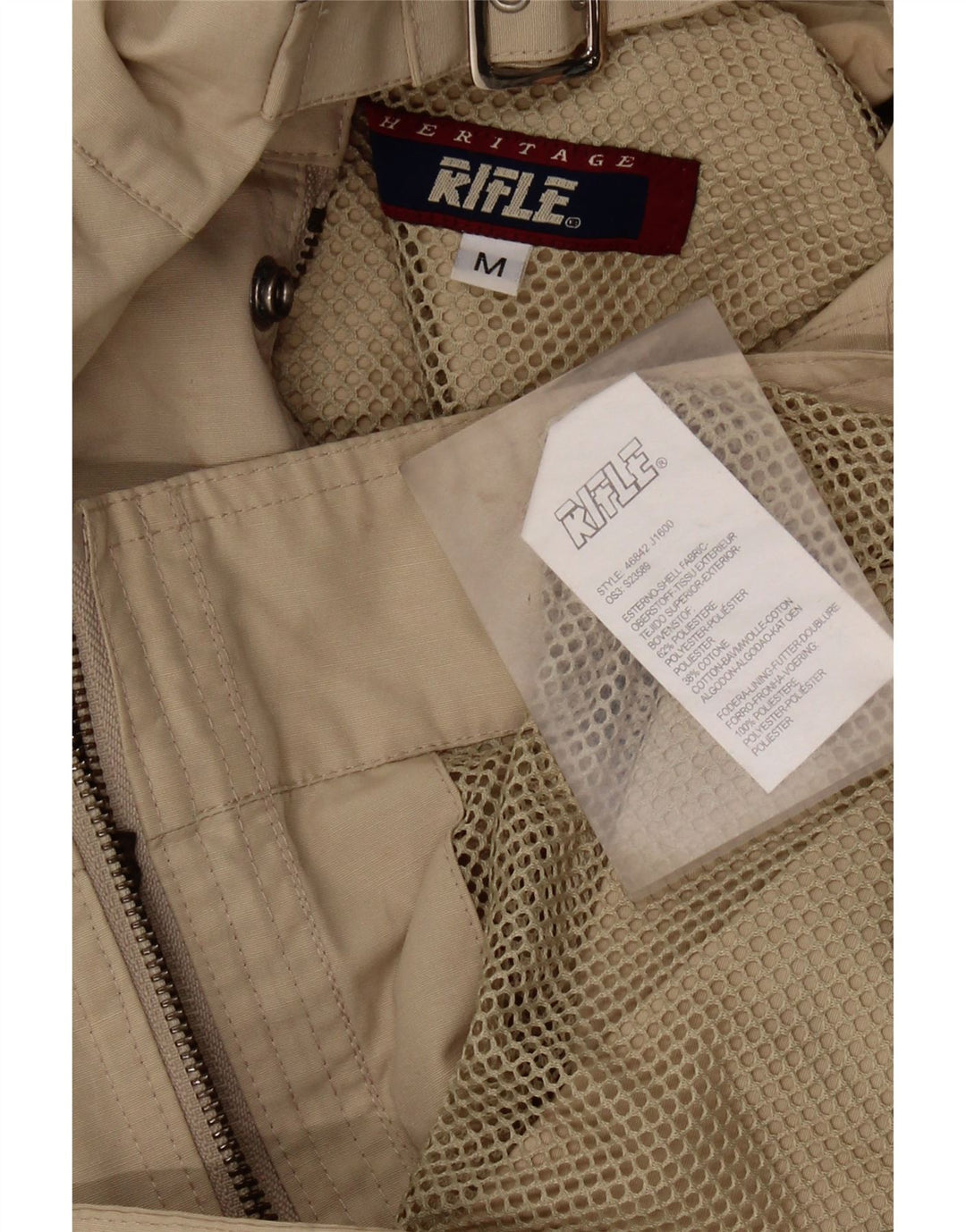 Rifle Mens Heritage Utility Jacket UK 38 srednje bež poliester