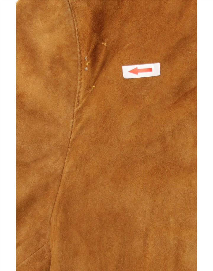 Vintage muška bomber jakna od brušene kože IT 50 srednje bež kože